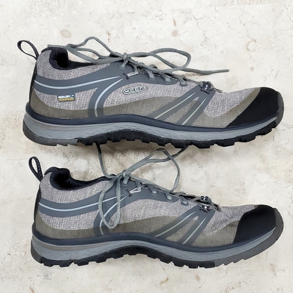 Keen Dry Taradora waterproof shoes women's size 9 gray taupe hiking sneakers - Picture 4 of 10